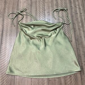 Princess Polly Light Green Satin Camisole